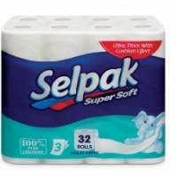 Super Soft Papier Hygiénique 3 Plis 32 unités SELPAK